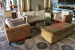Качествена мебел от естествен ратан за лоби и хотел
